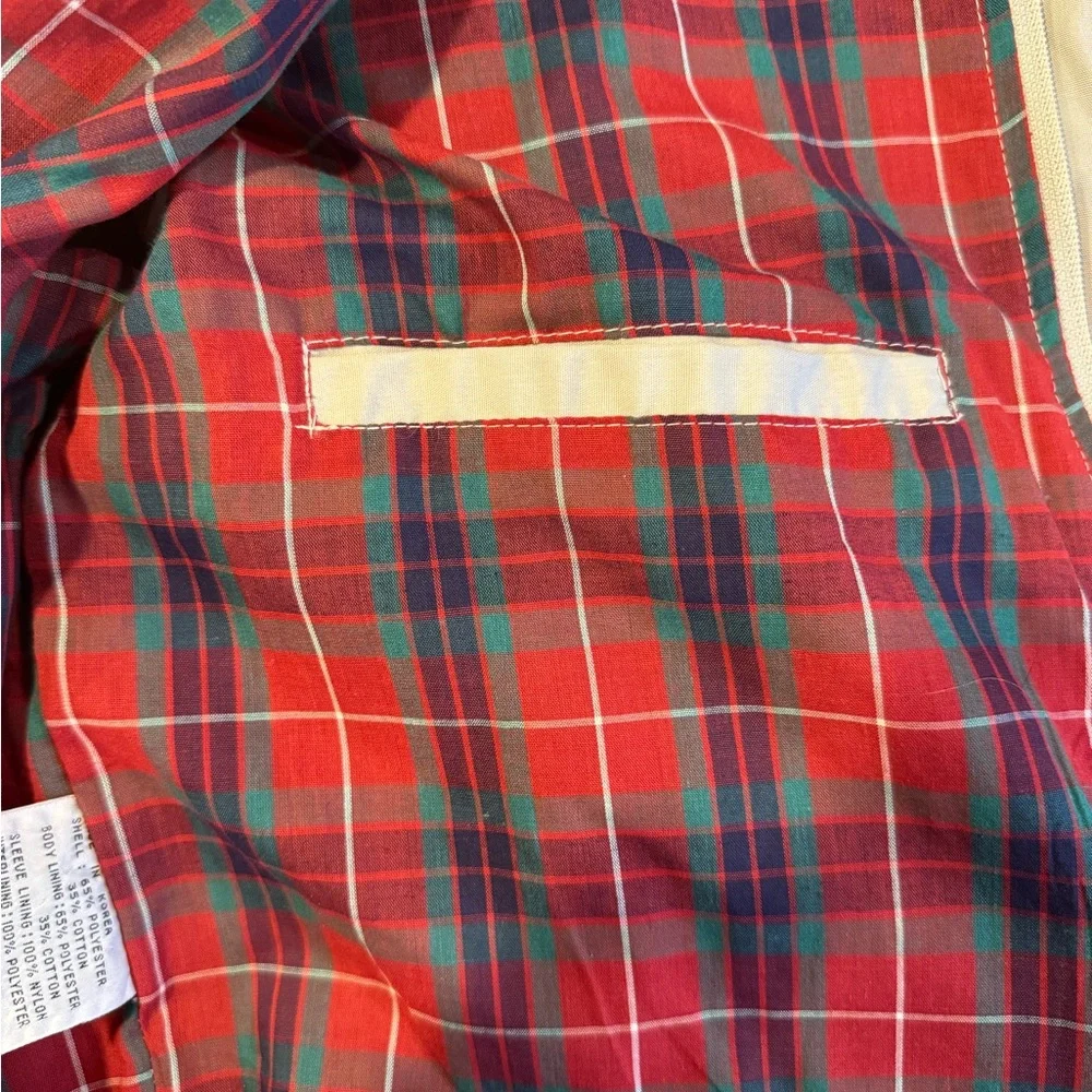 Vintage Land & Lakes Gordon Ferguson Bomber Jacket Flannel Lined Classic Neutral